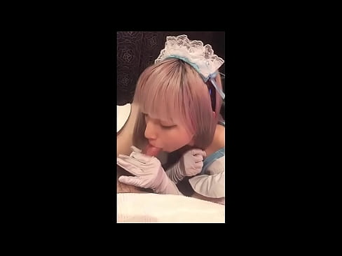 ❤️ Japonski idol [mayuka], kostum francoske služkinje, 1. del, fafanje in onaniranje z losjonom Super seks na sl.trysex.ru ❤